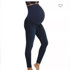 SPANX XS Regular Leggings Mama Ankle Maternity Jean-ish Twilight Rinse blue NWT